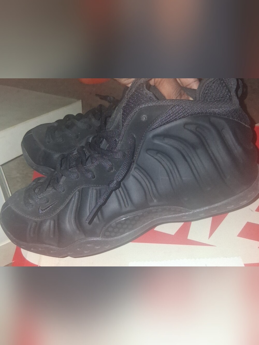 Nike Foamposites One Matte Black Mens size 13